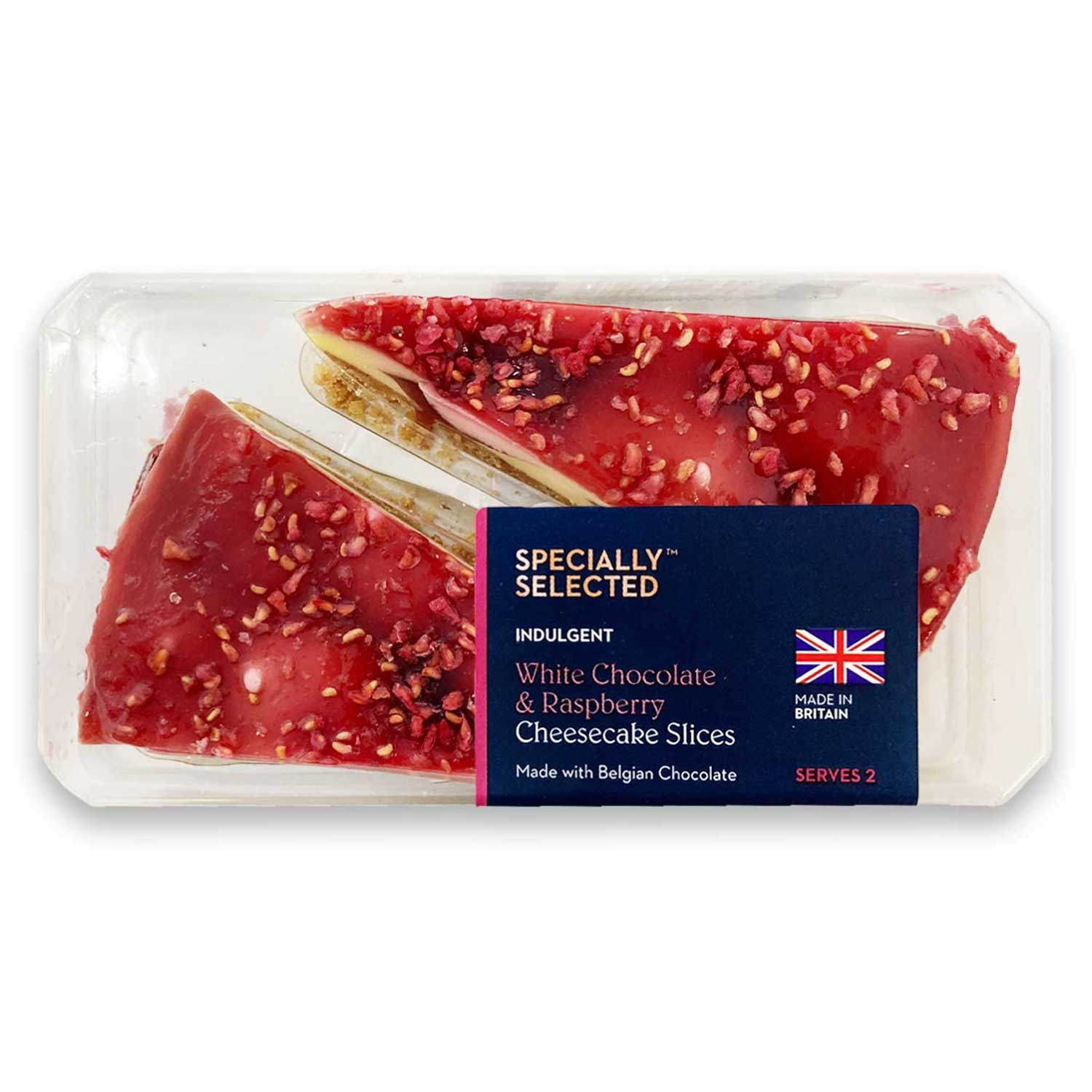 Specially Selected White Chocolate & Raspberry Cheesecake Slices 190g