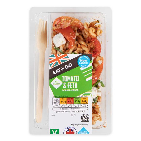 Eat & Go Tomato & Feta Topped Pasta 280g