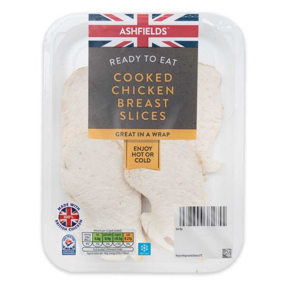 Ashfields Cooked Chicken Breast Slices 150g