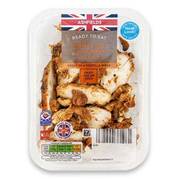 Ashfields Mexican Style Chicken Slices 180g