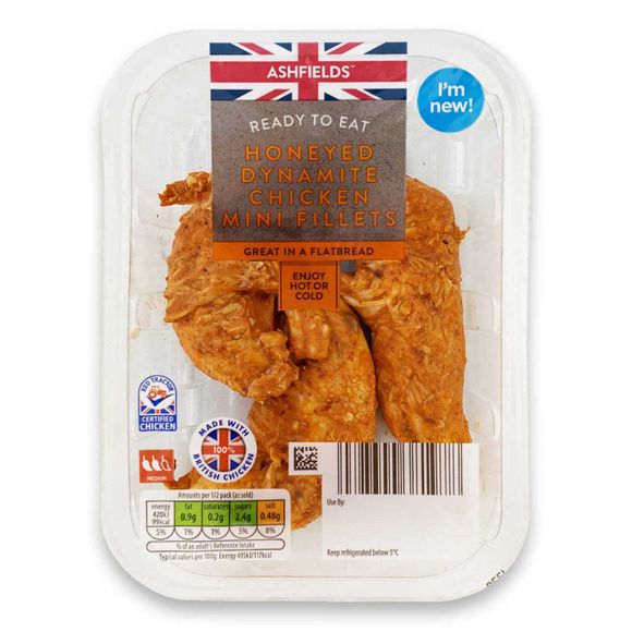 Ashfields Honeyed Dynamite Chicken Breast Mini Fillets 170g