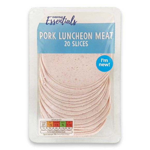 Everyday Essentials Pork Luncheon Meat 20 Slices 250g