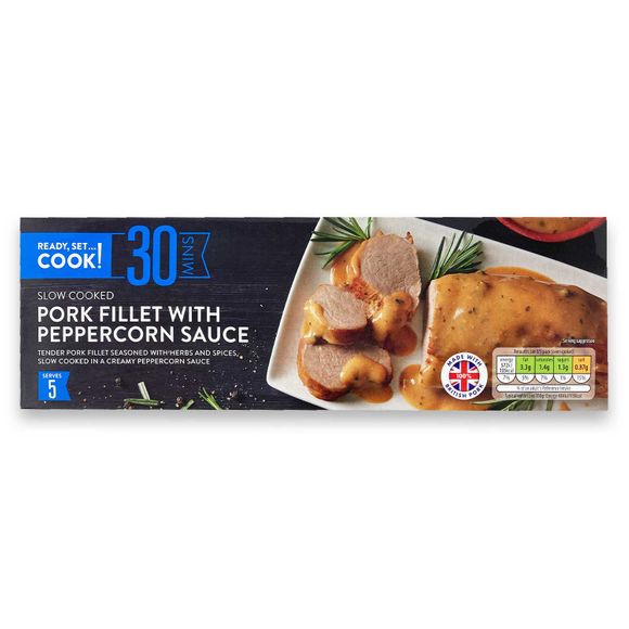 Ready, Set…Cook! Slow Cooked Pork Fillet With Peppercorn Sauce 600g