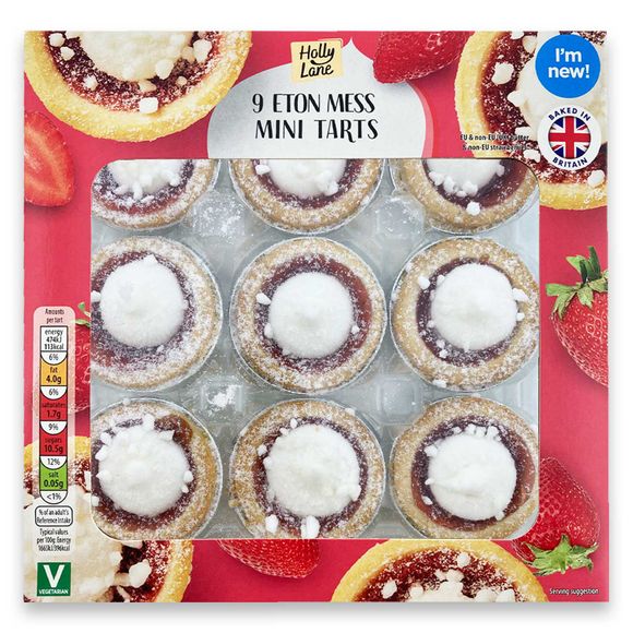 Holly Lane 9 Eton Mess Mini Tarts 222g