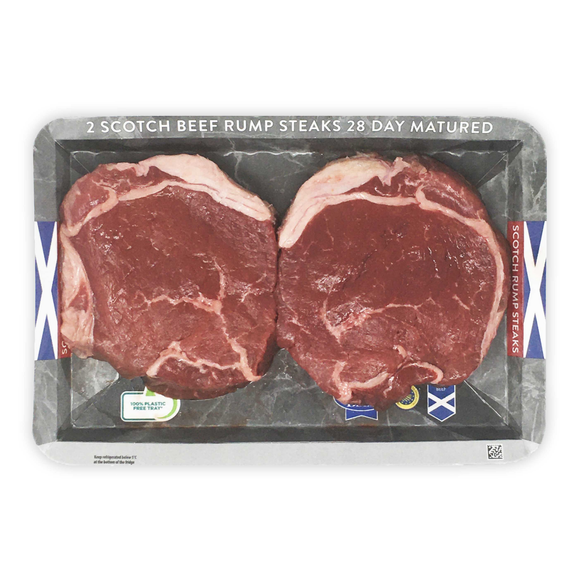 Nature's Glen 2 Scotch Beef Rump Steaks 28 Day Matured 454g