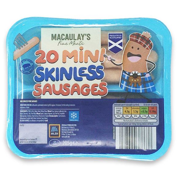 Macaulay's 20 Mini Skinless Sausages 205g