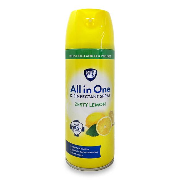 Powerforce All In One Disinfectant Spray Zesty Lemon 400ml