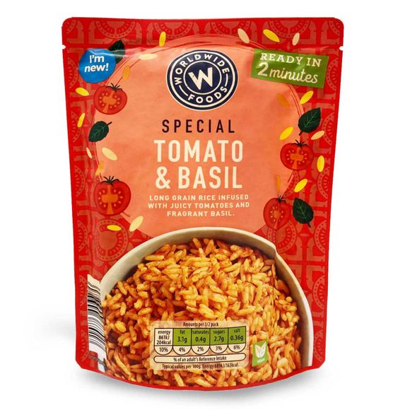 Worldwide Foods Special Tomato & Basil Rice 250g