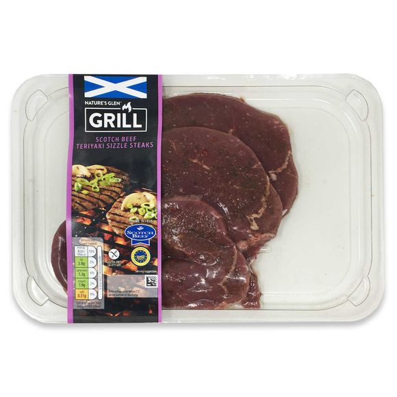 The Grill Scotch Beef Sizzle Steaks With Teriyaki Rub 300g