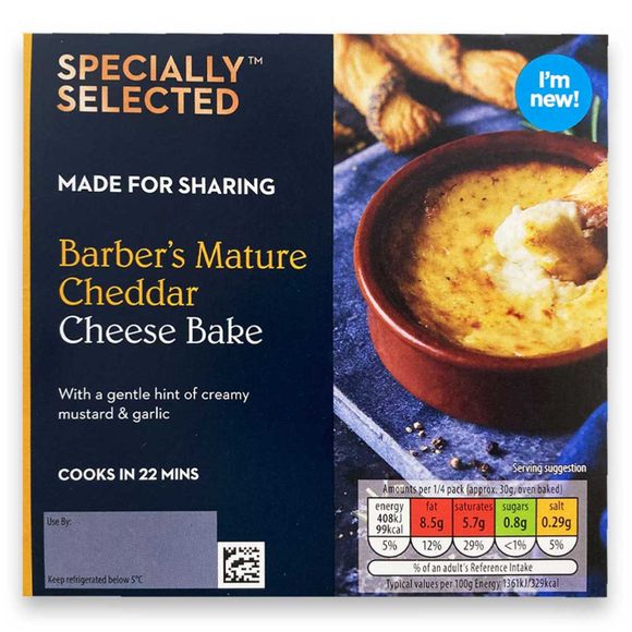 Specially Selected Barber's Mature Cheddar Cheese Bake 150g