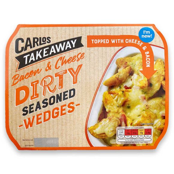 Carlos Bacon & Cheese Dirty Seasoned Wedges 475g