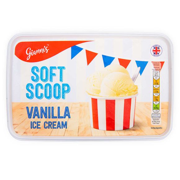 Gianni's Soft Scoop Vanilla Ice Cream 2l