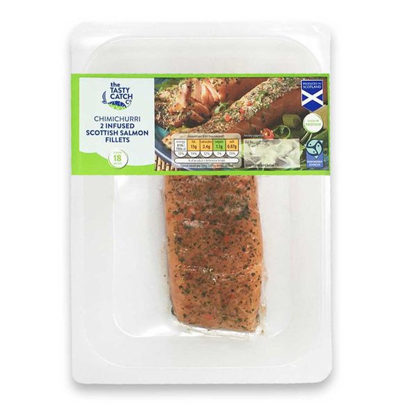 The Tasty Catch Co. Chimichurri 2 Infused Scottish Salmon Fillets 220g