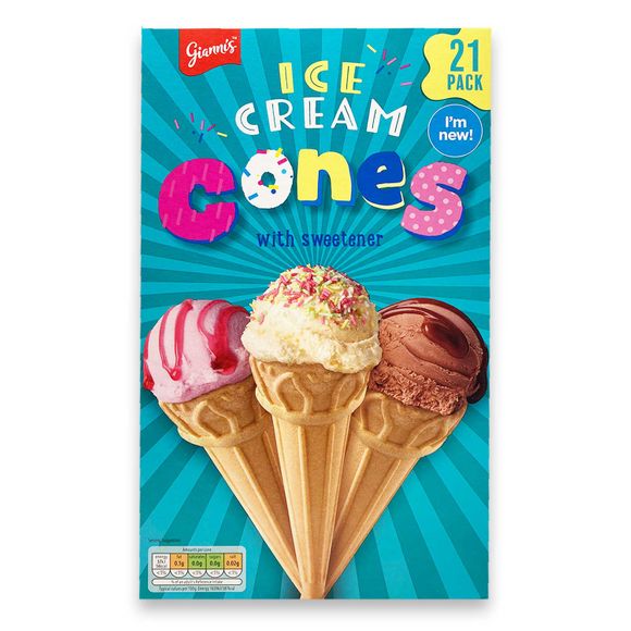 Gianni's Ice Cream Cones 21 Pack