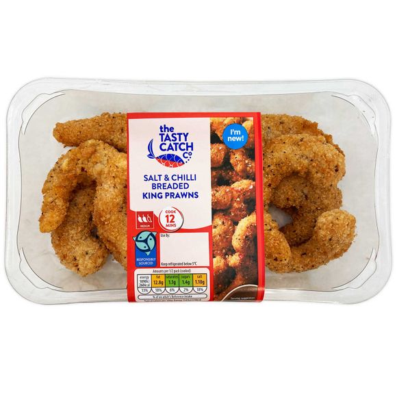 The Tasty Catch Co. Salt & Chilli Breaded King Prawns 200g