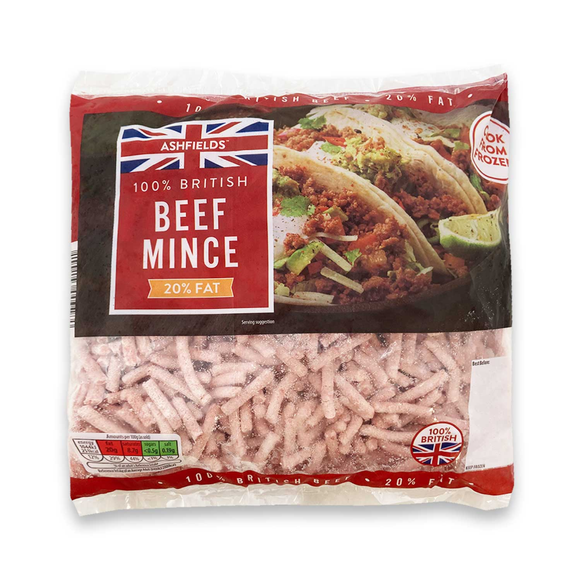 Ashfields 100% British Beef Mince 500g