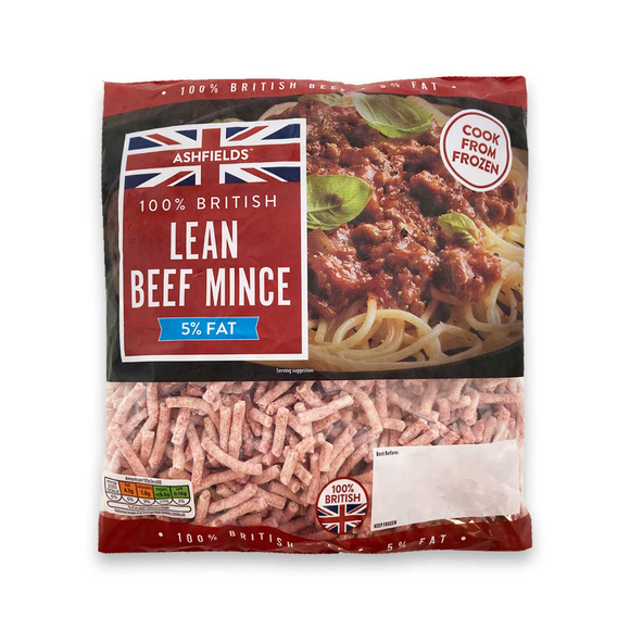 Ashfields 100% British Lean Beef Mince 500g