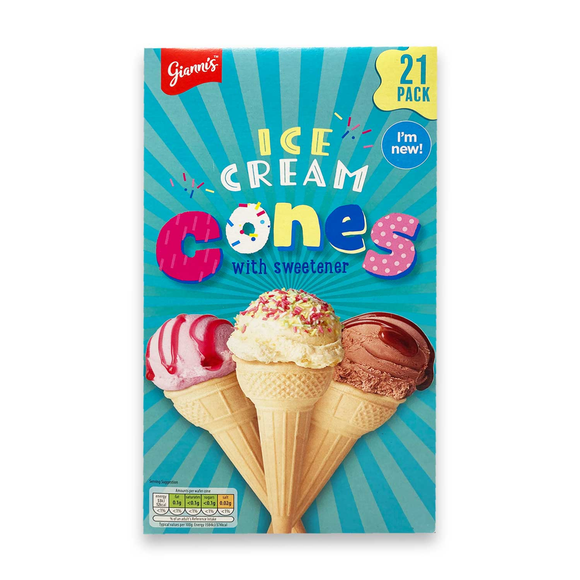 Gianni's Ice Cream Cones 70g/21 Pack