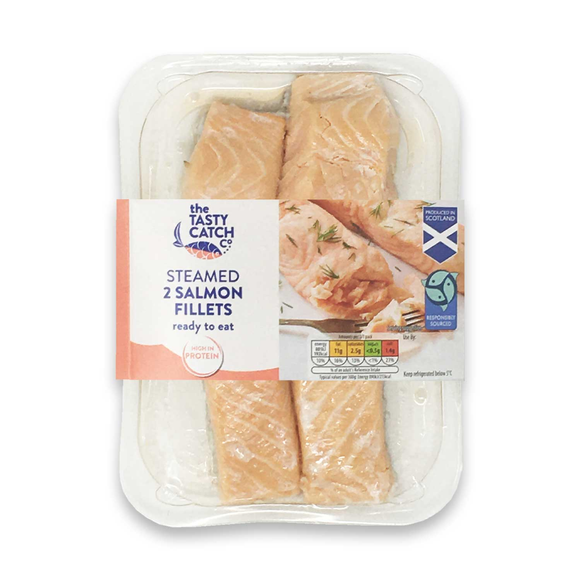 The Tasty Catch Co. Steamed 2 Salmon Fillets 180g