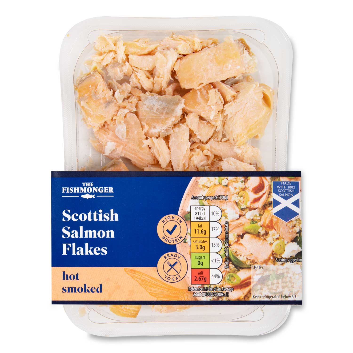 The Fishmonger Hot Smoked Salmon Flakes 100g