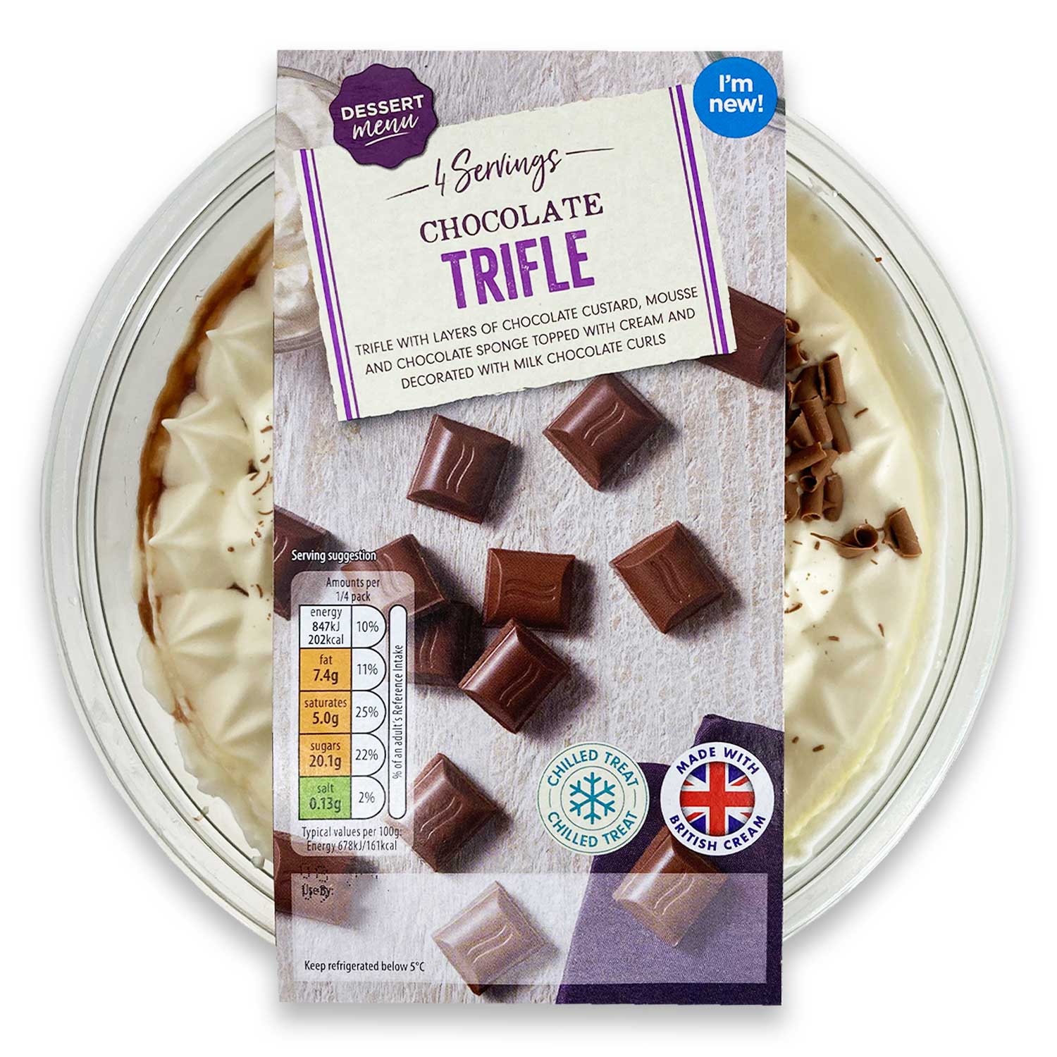 Dessert Menu Chocolate Trifle 500g