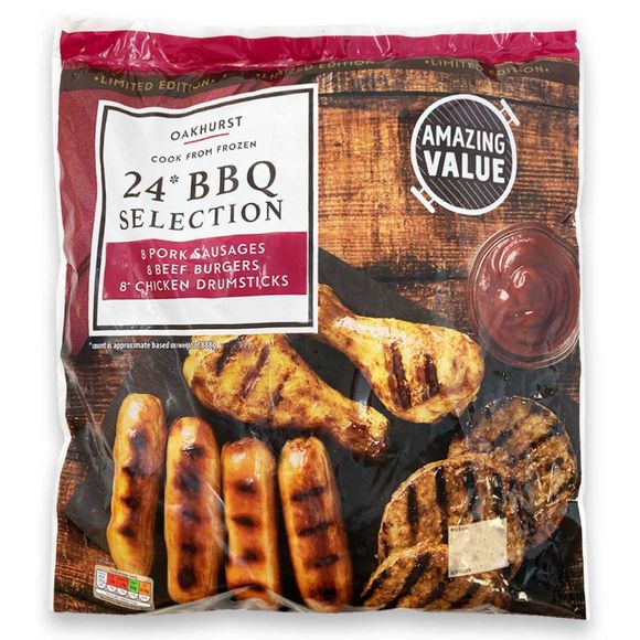 Oakhurst 24 Piece BBQ Selection Pack 1.8kg