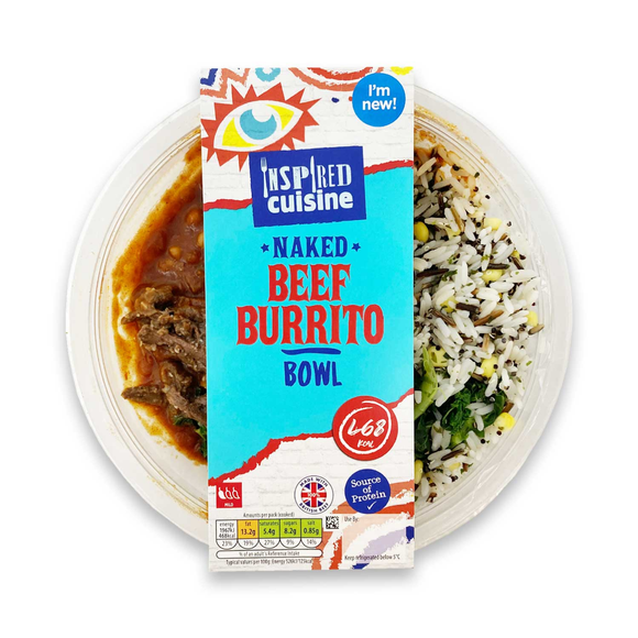 Inspired Cuisine Naked Beef Burrito Bowl 380g