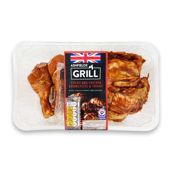 Ashfields Grill Sticky BBQ Chicken Drumsticks & Thighs 800g