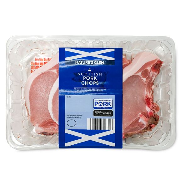 Nature's Glen Scottish Pork Chops 700g/4 Pack