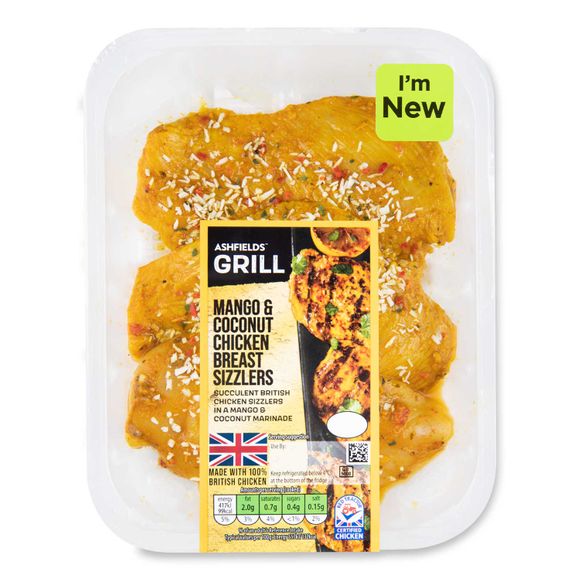 Ashfields Grill Mango & Coconut Chicken Breast Sizzlers 350g