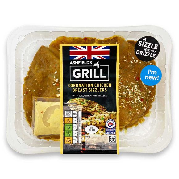 Ashfields Grill Coronation Chicken Breast Sizzlers 330g