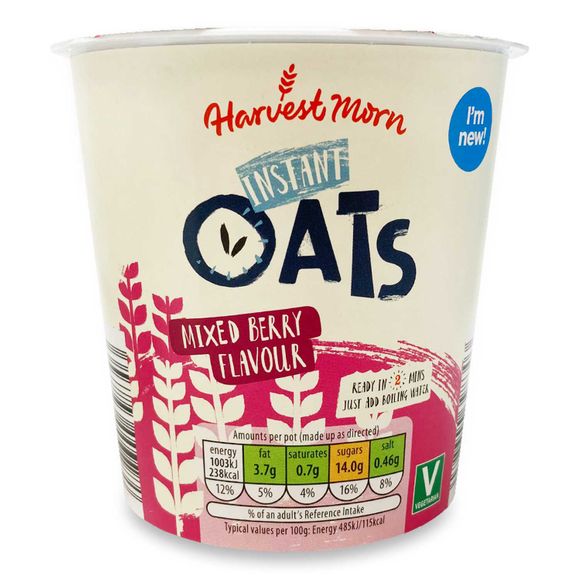 Harvest Morn Instant Oats Mixed Berry Flavour 57g