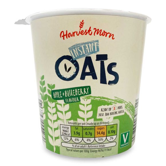 Harvest Morn Instant Oats Apple & Blueberry Flavour 57g