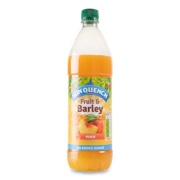 Sun Quench Fruit & Barley Peach Squash 1l