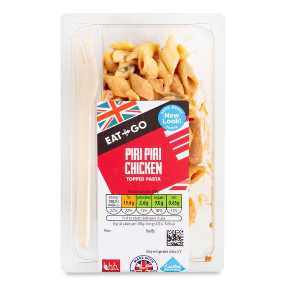 Eat & Go Piri Piri Chicken Topped Pasta 300g