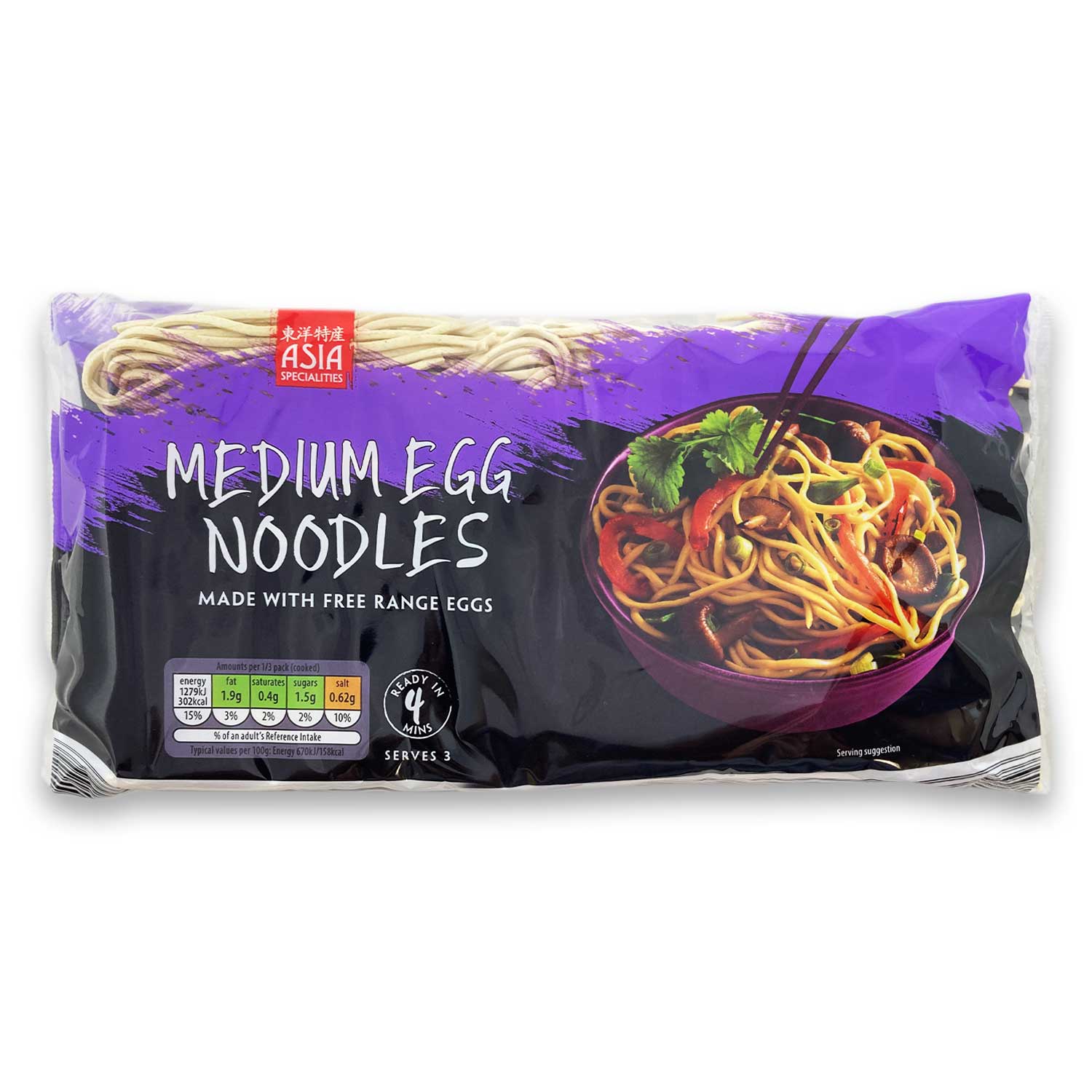 Asia Specialities Medium Egg Noodles 250g