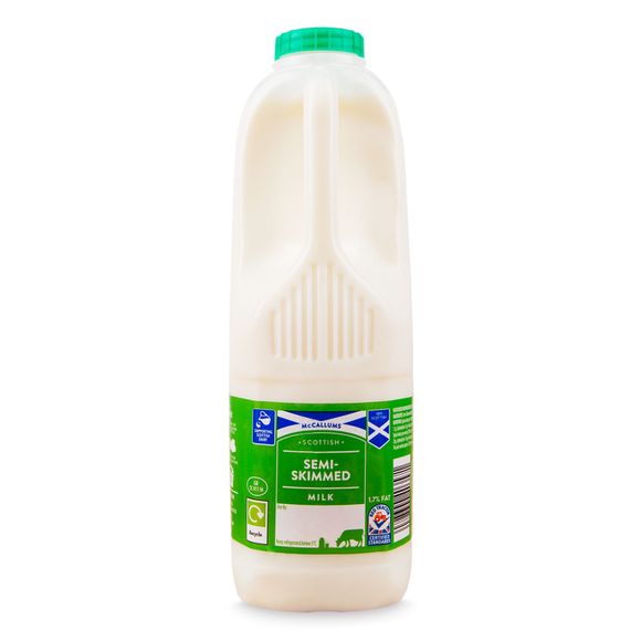 McCallums Scottish Semi-skimmed Milk 1.7% Fat 2 Pints/1.14l