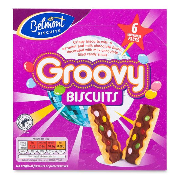 Belmont Groovy Biscuits 6x27g
