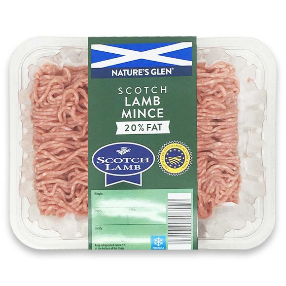 Nature's Glen Scotch Lamb Mince 20% Fat 250g