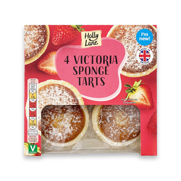 Holly Lane Victoria Sponge Tarts 159g/4 Pack