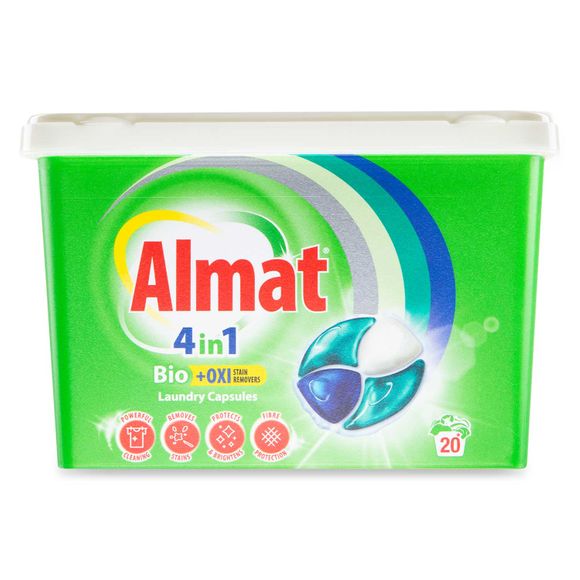 Almat Premium 4 In 1 Action Bio Oxy Laundry Capsules 20 Pack/20 Washes