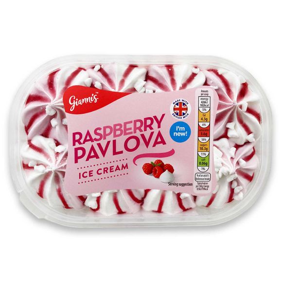 Gianni's Raspberry Pavlova Ice Cream 900ml