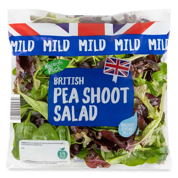 Nature's Pick British Pea Shoot Salad 90g