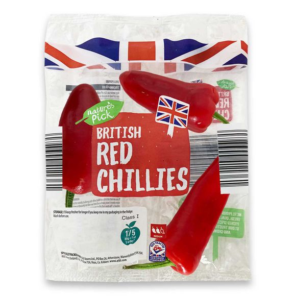 Nature's Pick British Red Chillies 60g