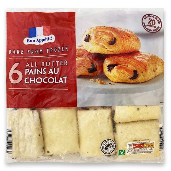 Bon Appetit! All Butter Pains Au Chocolat 360g/6 Pack