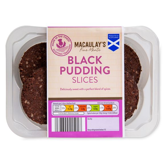 Macaulay's Black Pudding Slices 200g