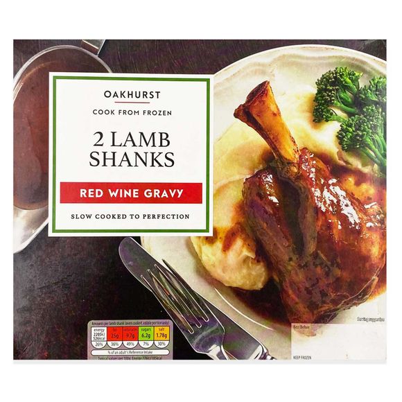 Oakhurst Lamb Shanks In A Red Wine Gravy 860g/2 Pack