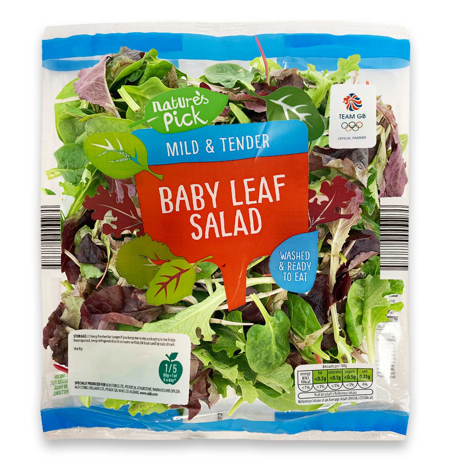 Nature's Pick Baby Leaf Salad 110g
