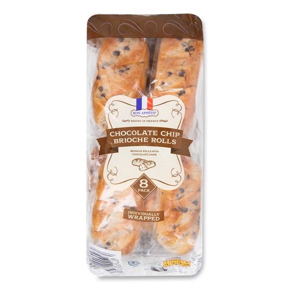 Bon Appetit! Chocolate Chip Brioche Rolls 280g/8 Pack