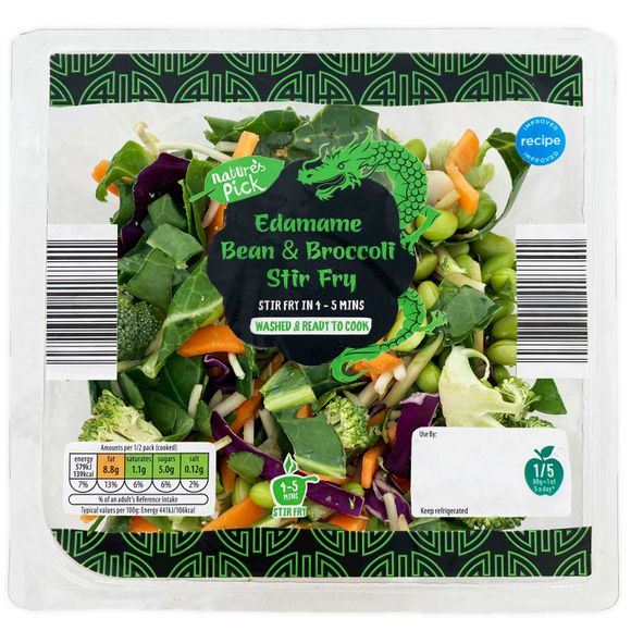 Nature's Pick Edamame Bean & Broccoli Stir Fry 320g